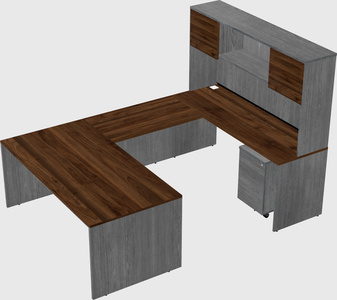 U-shaped desk