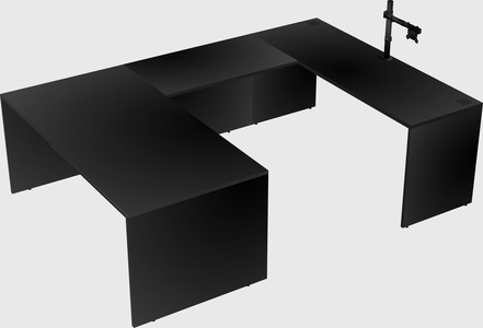 U-shaped desk