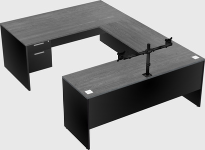 U-shaped desk