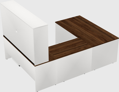 U-shaped desk