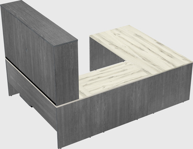 U-shaped desk
