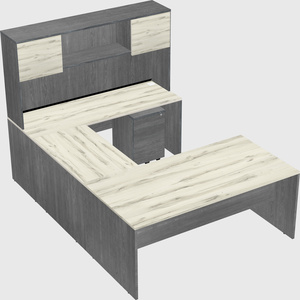 U-shaped desk