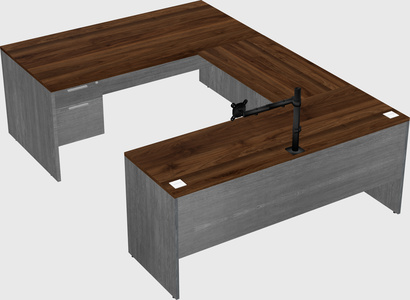 U-shaped desk