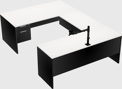 U-shaped desk