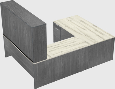 U-shaped desk