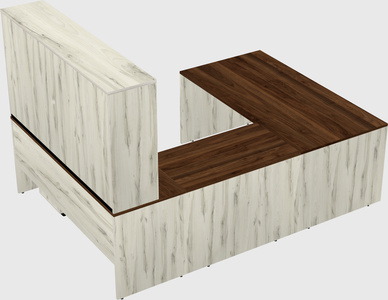 U-shaped desk