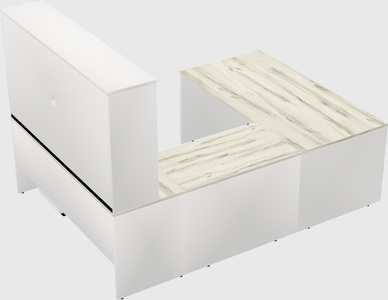 U-shaped desk