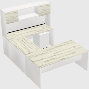 U-shaped desk