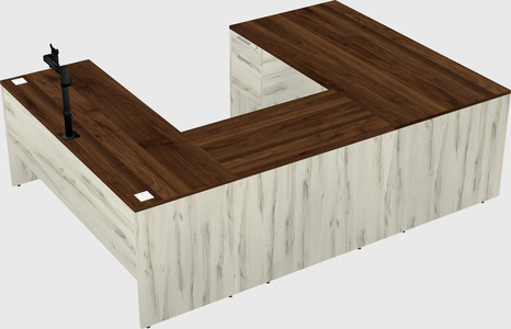 U-shaped desk