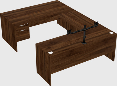 U-shaped desk