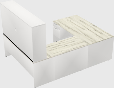 U-shaped desk