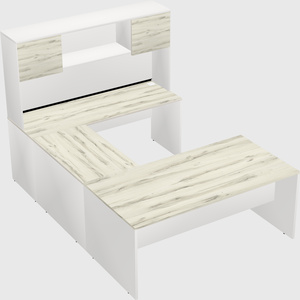 U-shaped desk