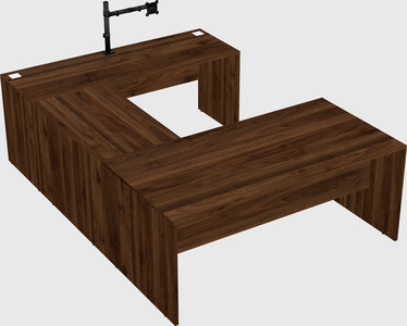 U-shaped desk
