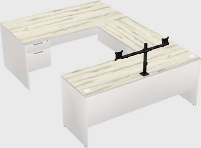 U-shaped desk