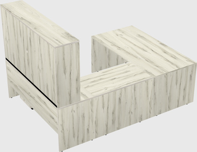 U-shaped desk