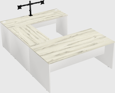 U-shaped desk