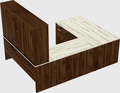 U-shaped desk
