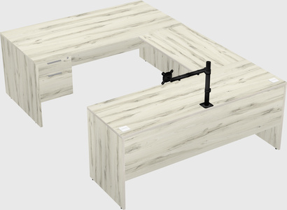U-shaped desk