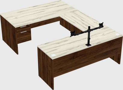 U-shaped desk