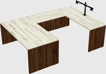 U-shaped desk