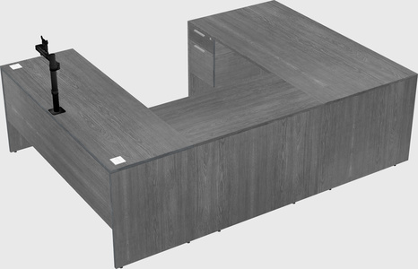 U-shaped desk