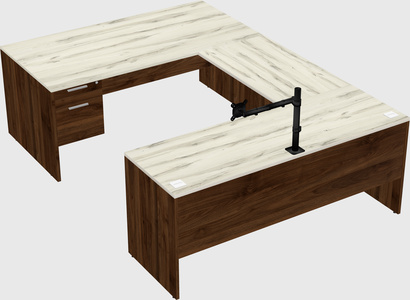 U-shaped desk