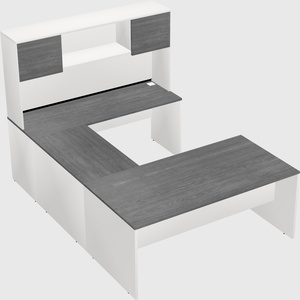 U-shaped desk