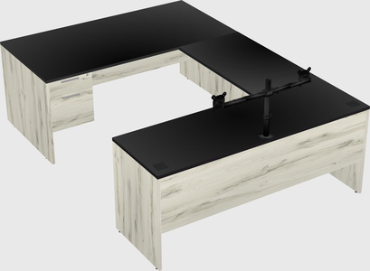 U-shaped desk