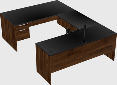 U-shaped desk