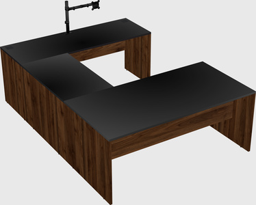 U-shaped desk