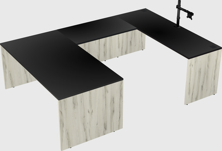 U-shaped desk