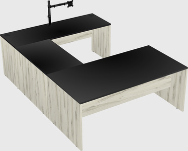 U-shaped desk