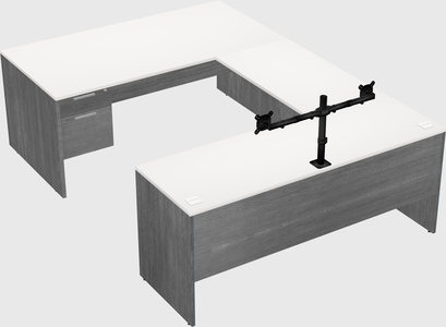 U-shaped desk