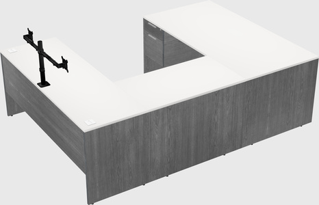 U-shaped desk