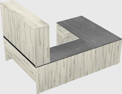 U-shaped desk