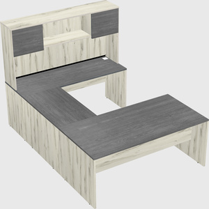 U-shaped desk