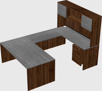 U-shaped desk