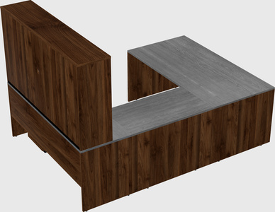 U-shaped desk