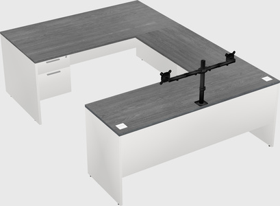 U-shaped desk