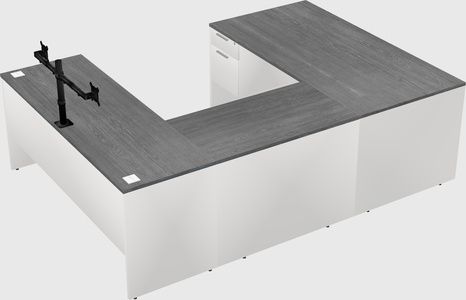 U-shaped desk