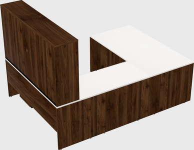 U-shaped desk