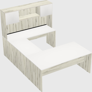 U-shaped desk