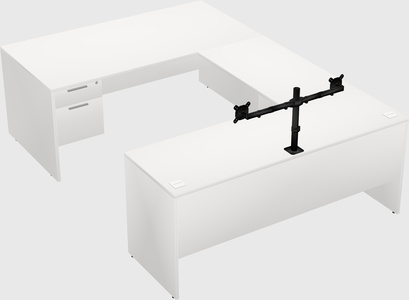 U-shaped desk