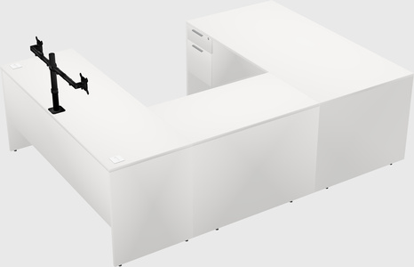 U-shaped desk