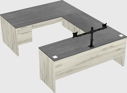 U-shaped desk