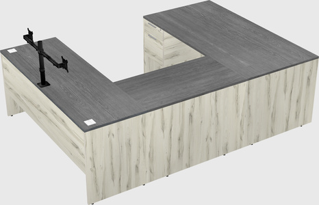 U-shaped desk