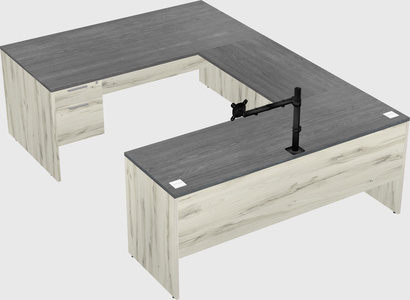 U-shaped desk