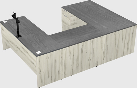 U-shaped desk