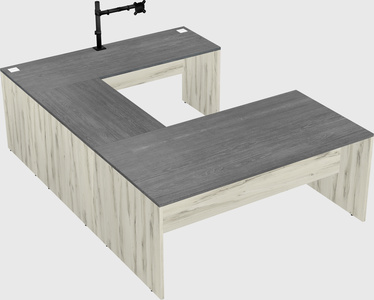 U-shaped desk