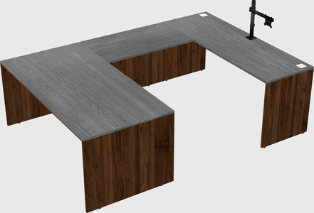 U-shaped desk